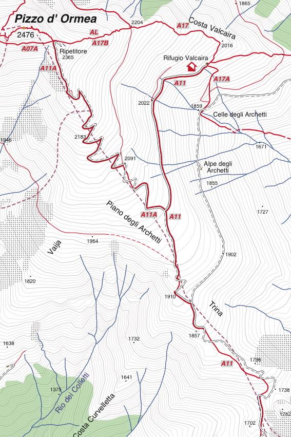 Carte de randonnée n° 25-19 - Alta Valle Tanaro, Alta Valle Arroscia, Alta Valle Argenti | Fraternali - 1/25 000 carte pliée Fraternali 