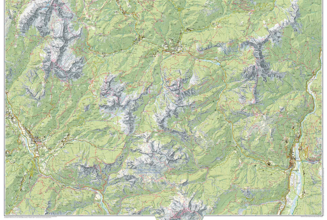 Carte de randonnée n° 25 - Région de Zoldo (Dolomites, Italie) | Tabacco carte pliée Tabacco 