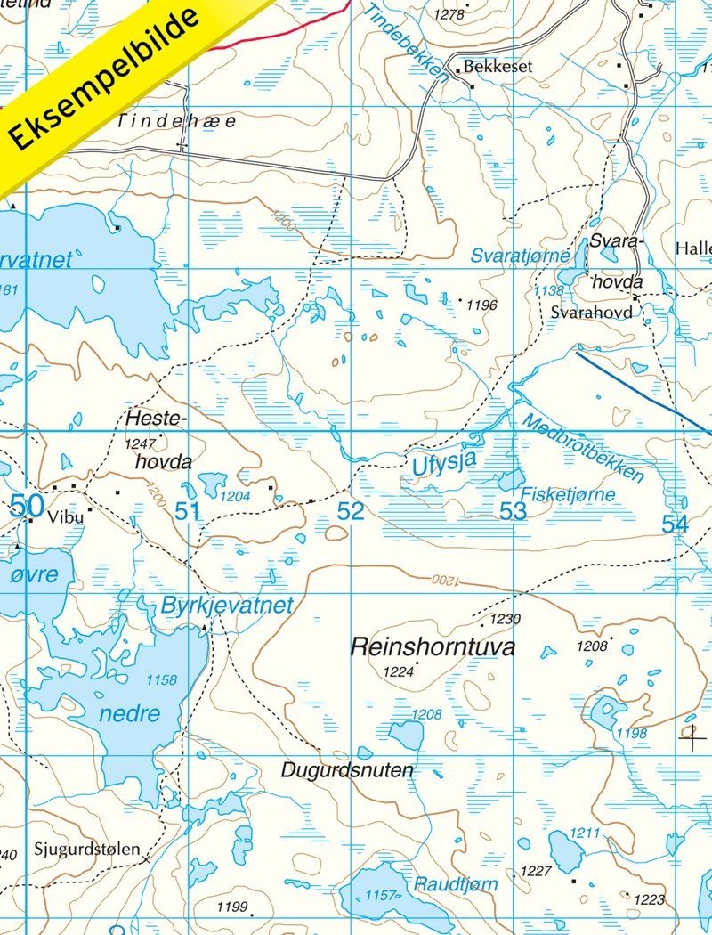 Carte de randonnée n° 2515 - Geilo (Norvège) | Nordeca - Turkart 1/50 000 carte de randonnée Nordeca