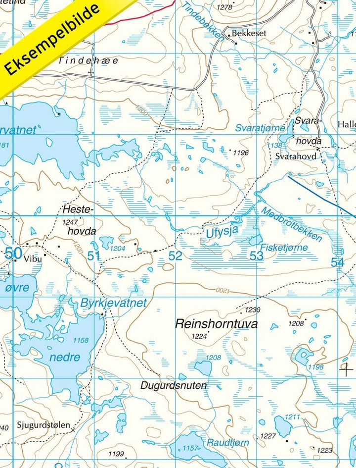 Carte de randonnée n° 2515 - Geilo (Norvège) | Nordeca - Turkart 1/50 000 carte pliée Nordeca 