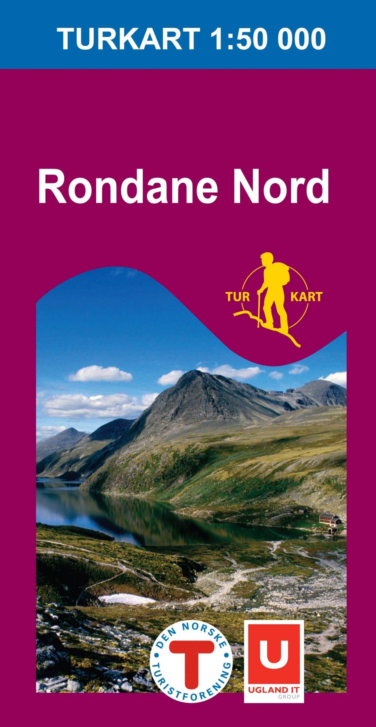 Carte de randonnée n° 2523 - Rondane Nord (Norvège) | Nordeca - Turkart 1/50 000 carte de randonnée Nordeca