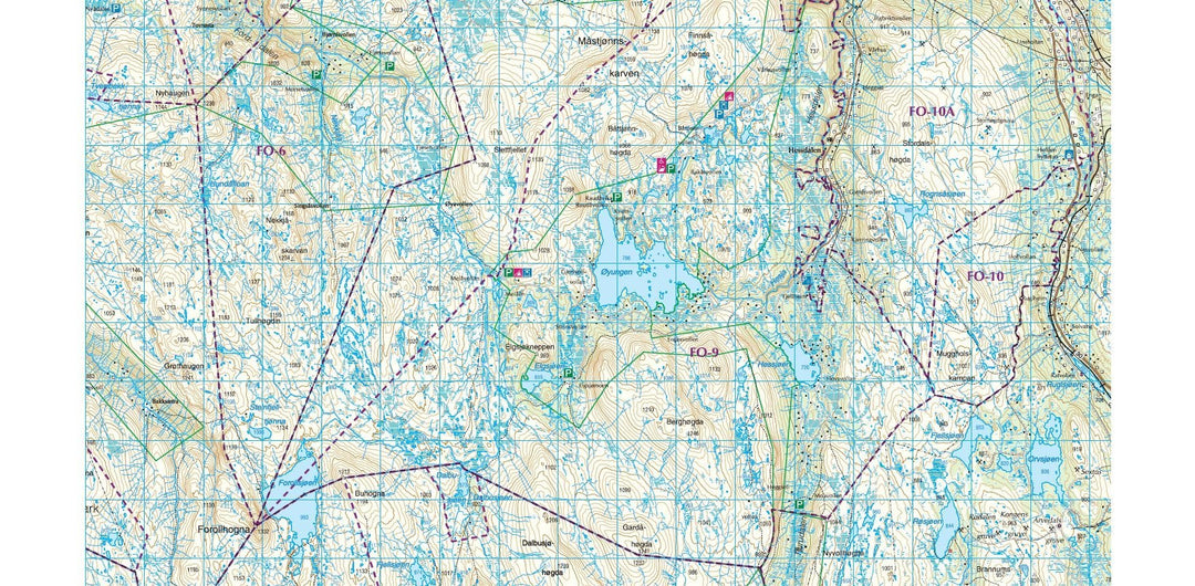 Carte de randonnée n° 2558 - Hardangervidda Ouest (Norvège) | Nordeca - Turkart 1/100 000 carte pliée Nordeca 