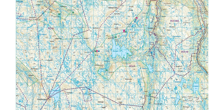 Carte de randonnée n° 2558 - Hardangervidda Ouest (Norvège) | Nordeca - Turkart 1/100 000 carte pliée Nordeca 