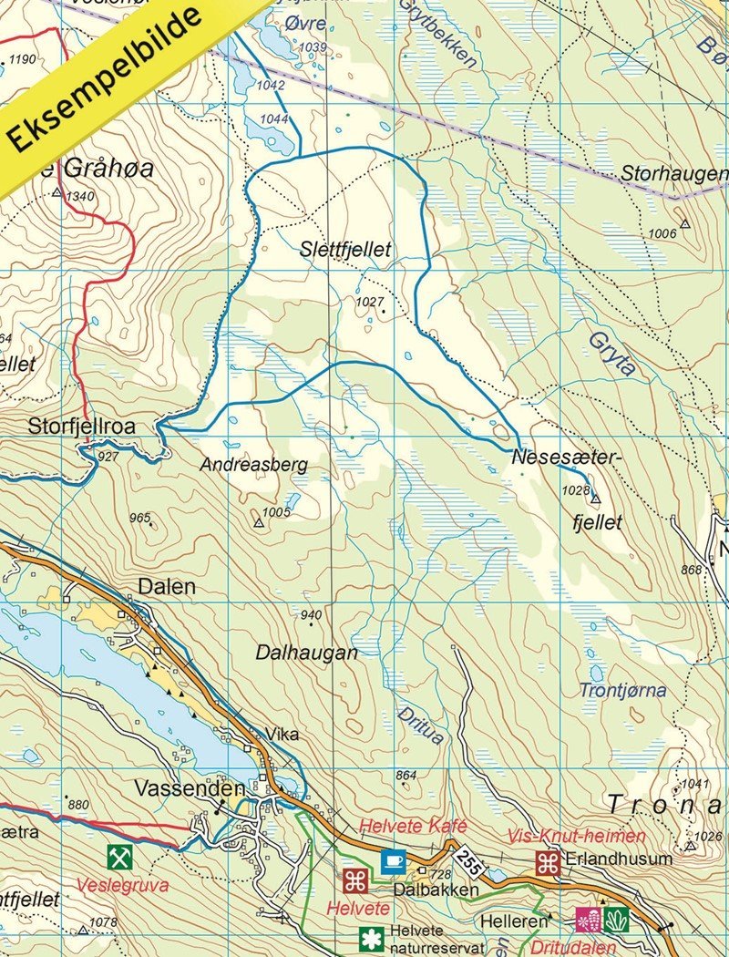 Carte de randonnée n° 2563 - Peer Gynts Rike (Norvège) | Nordeca - Turkart 1/50 000 carte de randonnée Nordeca
