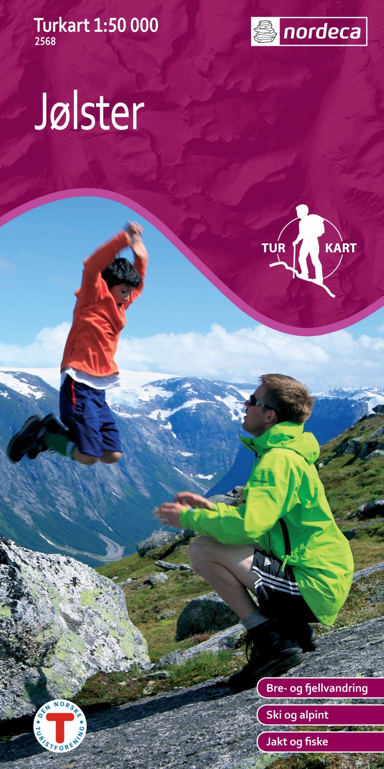 Carte de randonnée n° 2568- Jølster (Norvège) | Nordeca - Turkart 1/50 000 carte de randonnée Nordeca Default Title