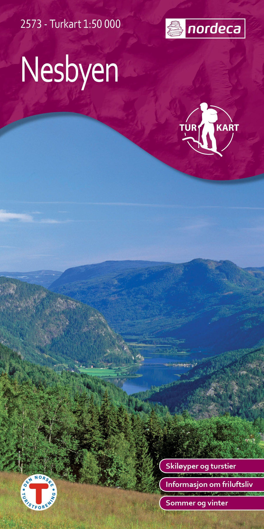 Carte de randonnée n° 2573 - Nesbyen (Norvège) | Nordeca - Turkart 1/50 000 carte pliée Nordeca 
