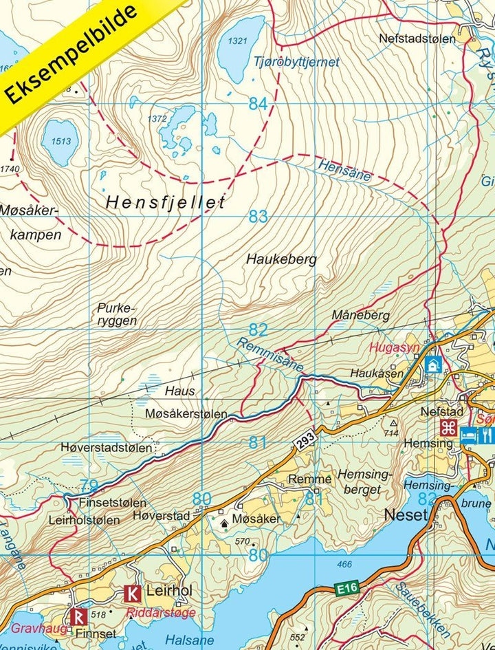 Carte de randonnée n° 2579 - Vang i Valdres (Norvège) | Nordeca - Turkart 1/50 000 carte pliée Nordeca 
