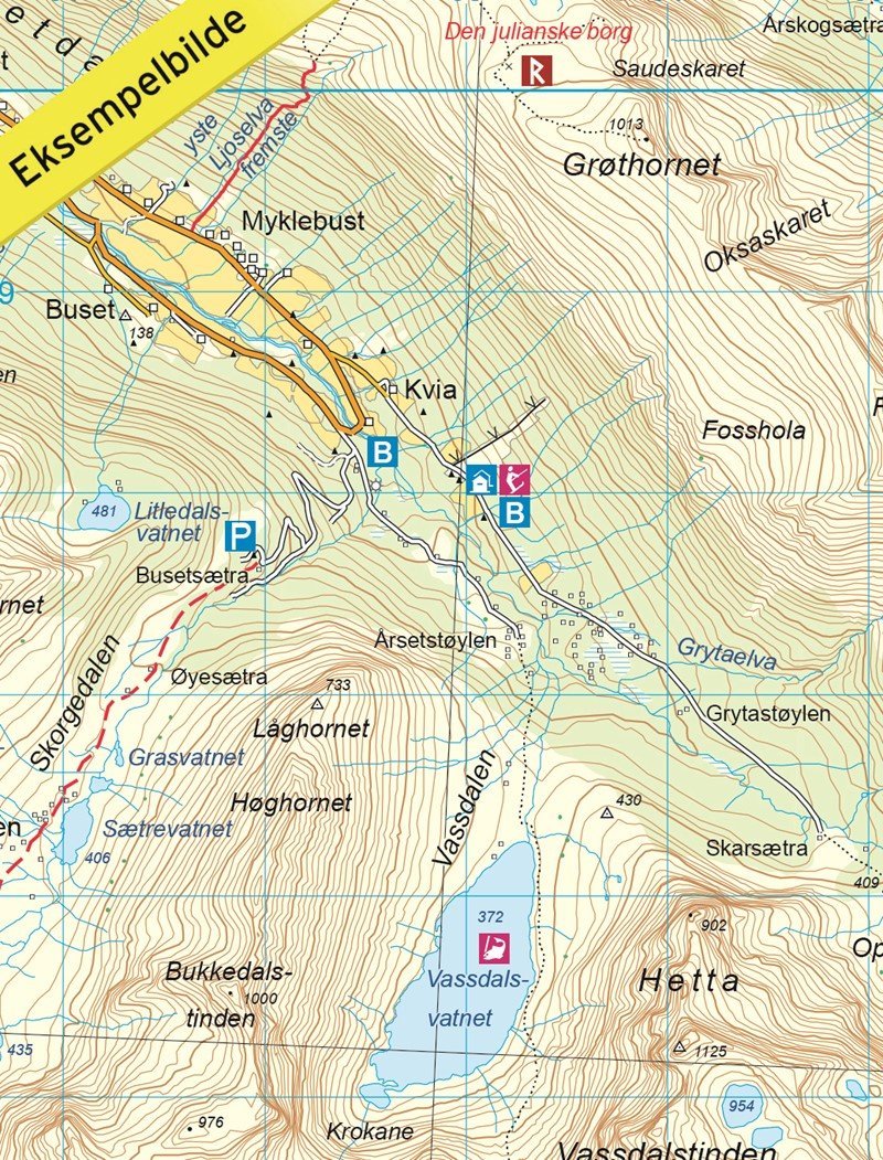 Carte de randonnée n° 2691 - Sunnmørsalpene Vest (Norvège) | Nordeca - Turkart 1/50 000 carte pliée Nordeca 