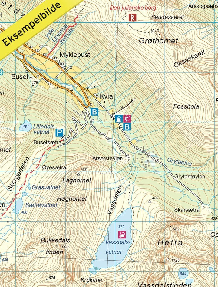 Carte de randonnée n° 2691 - Sunnmørsalpene Vest (Norvège) | Nordeca - Turkart 1/50 000 carte pliée Nordeca 