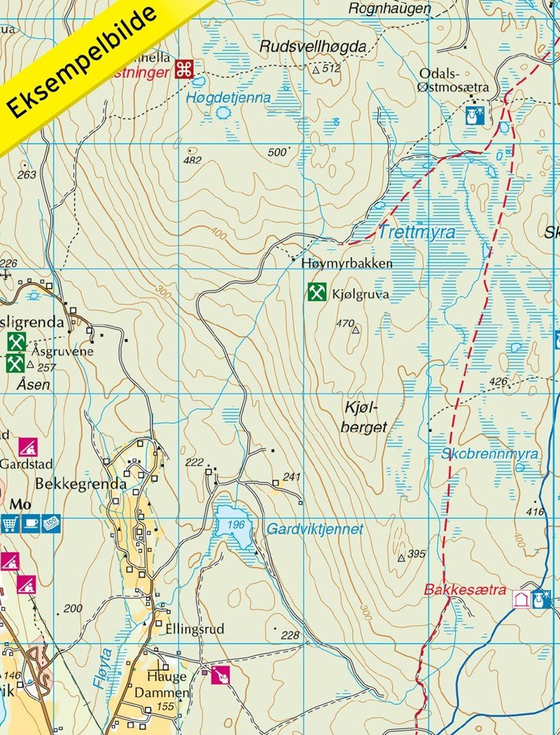 Carte de randonnée n° 2694 - Odalen Nord (Norvège) | Nordeca - Turkart 1/50 000 carte de randonnée Nordeca