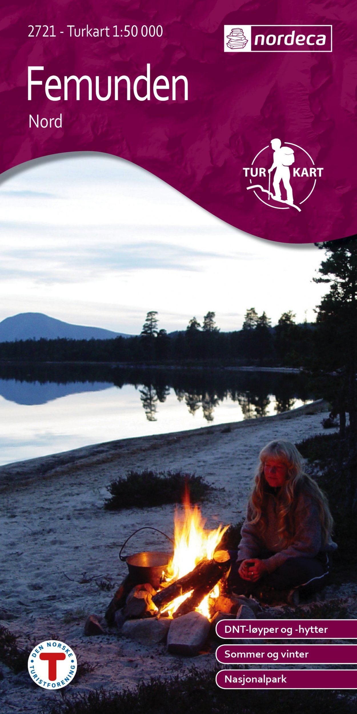 Carte de randonnée n° 2721 - Femunden Nord (Norvège) | Nordeca - Turkart 1/50 000 carte de randonnée Nordeca Default Title