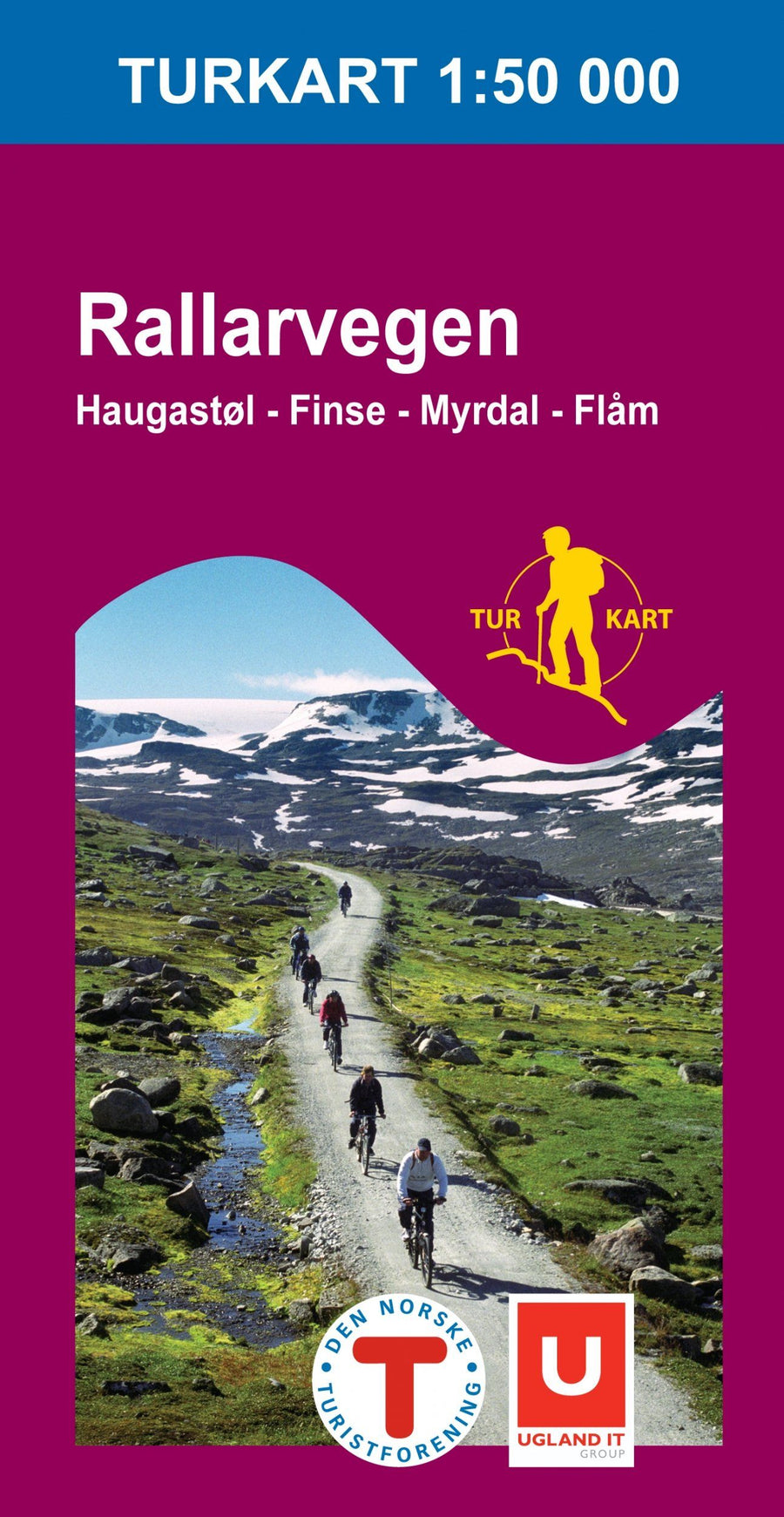 Carte de randonnée n° 2744 - Rallarvegen (Norvège) | Nordeca - Turkart 1/50 000 carte pliée Nordeca 