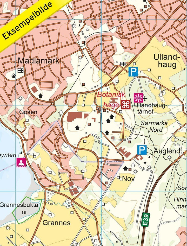 Carte de randonnée n° 2762 - Stavanger og Nord Jæren (Norvège) | Nordeca - Turkart 1/25 000 carte pliée Nordeca 