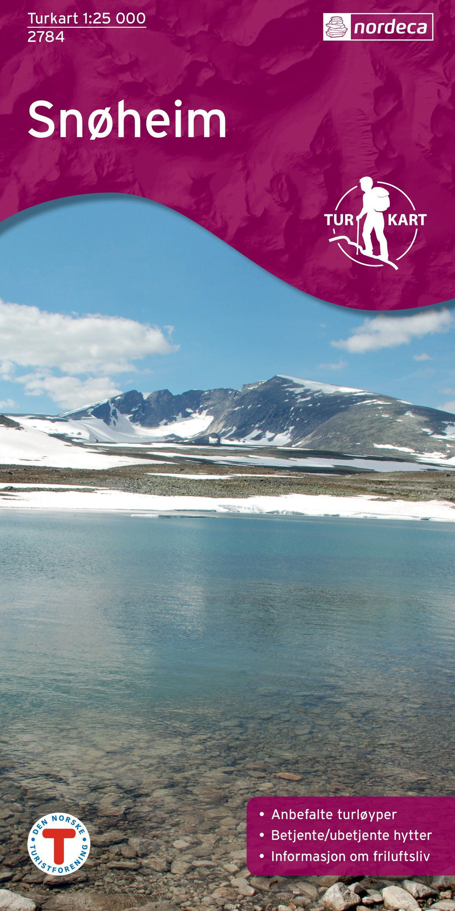 Carte de randonnée n° 2784 - Snoheim (Norvège) | Nordeca - Turkart 1/25 000 carte pliée Nordeca 