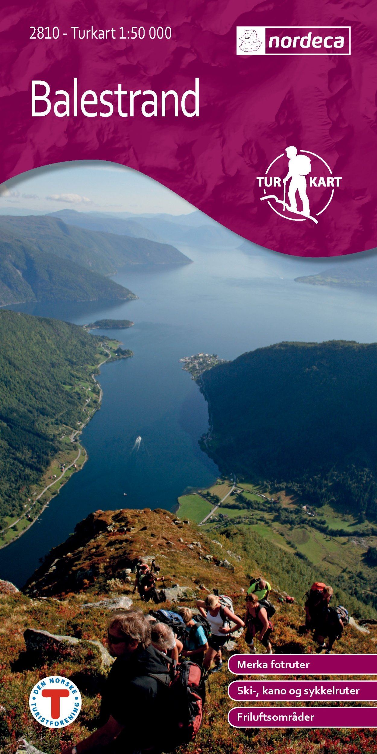 Carte de randonnée n° 2810 - Balestrand (Norvège) | Nordeca - Turkart 1/50 000 carte de randonnée Nordeca Default Title