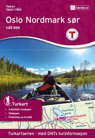 Carte de randonnée n° 2826 - Oslo Nordmark Sud (Norvège) | Nordeca - Turkart 1/25 000 carte pliée Nordeca 