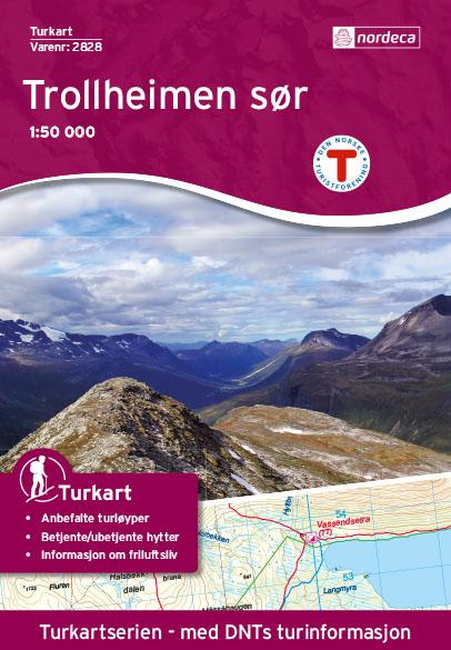 Carte de randonnée n° 2828 - Trollheimen Sør (Norvège) | Nordeca - Turkart 1/50 000 carte de randonnée Nordeca Default Title
