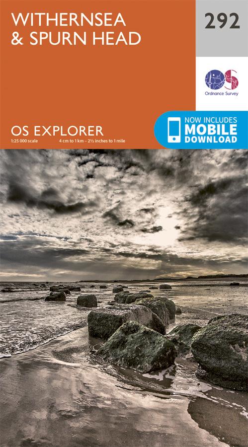 Carte de randonnée n° 292 - Withernsea, Spurn Head (Grande Bretagne) | Ordnance Survey - Explorer carte de randonnée Ordnance Survey