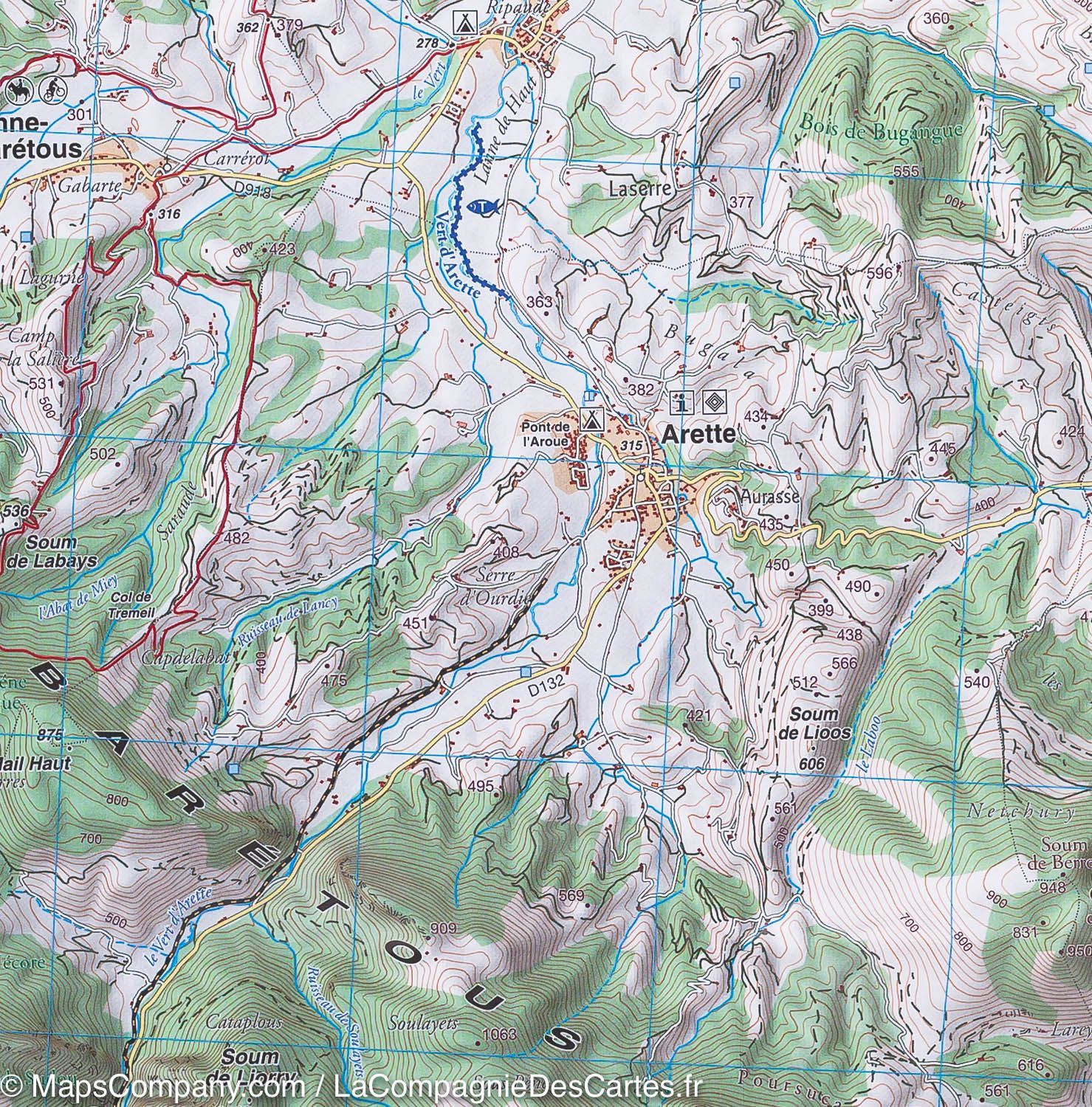 Carte de randonnée n° 3 - Béarn (Pyrénées) | Rando Editions carte de randonnée Rando Editions
