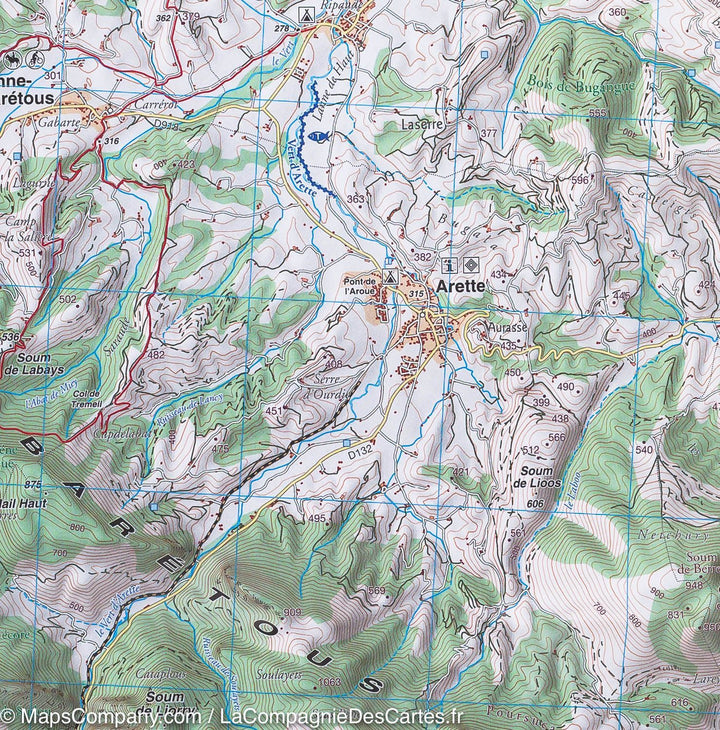 Carte de randonnée du Béarn (Pyrénées), n°3 | Rando Editions - La Compagnie des Cartes