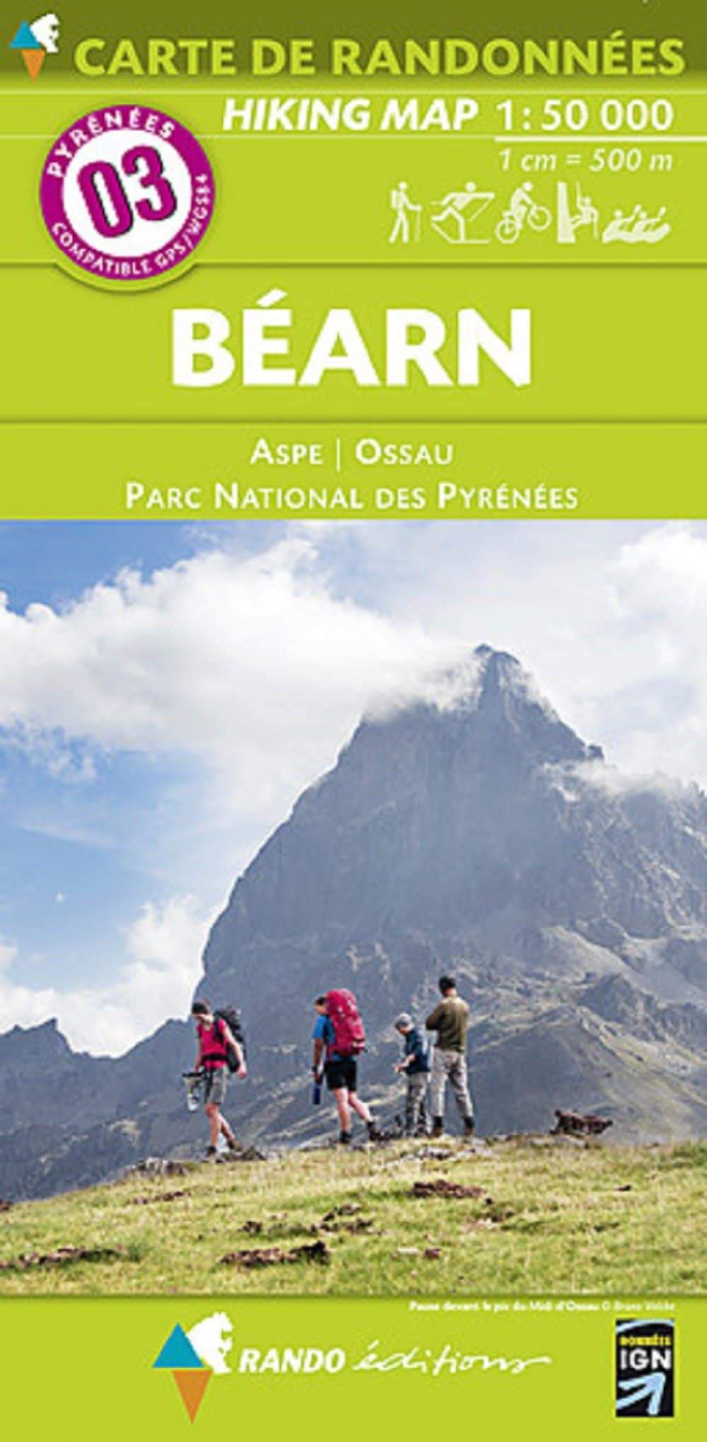 Carte de randonnée n° 3 - Béarn (Pyrénées) | Rando Editions carte de randonnée Rando Editions