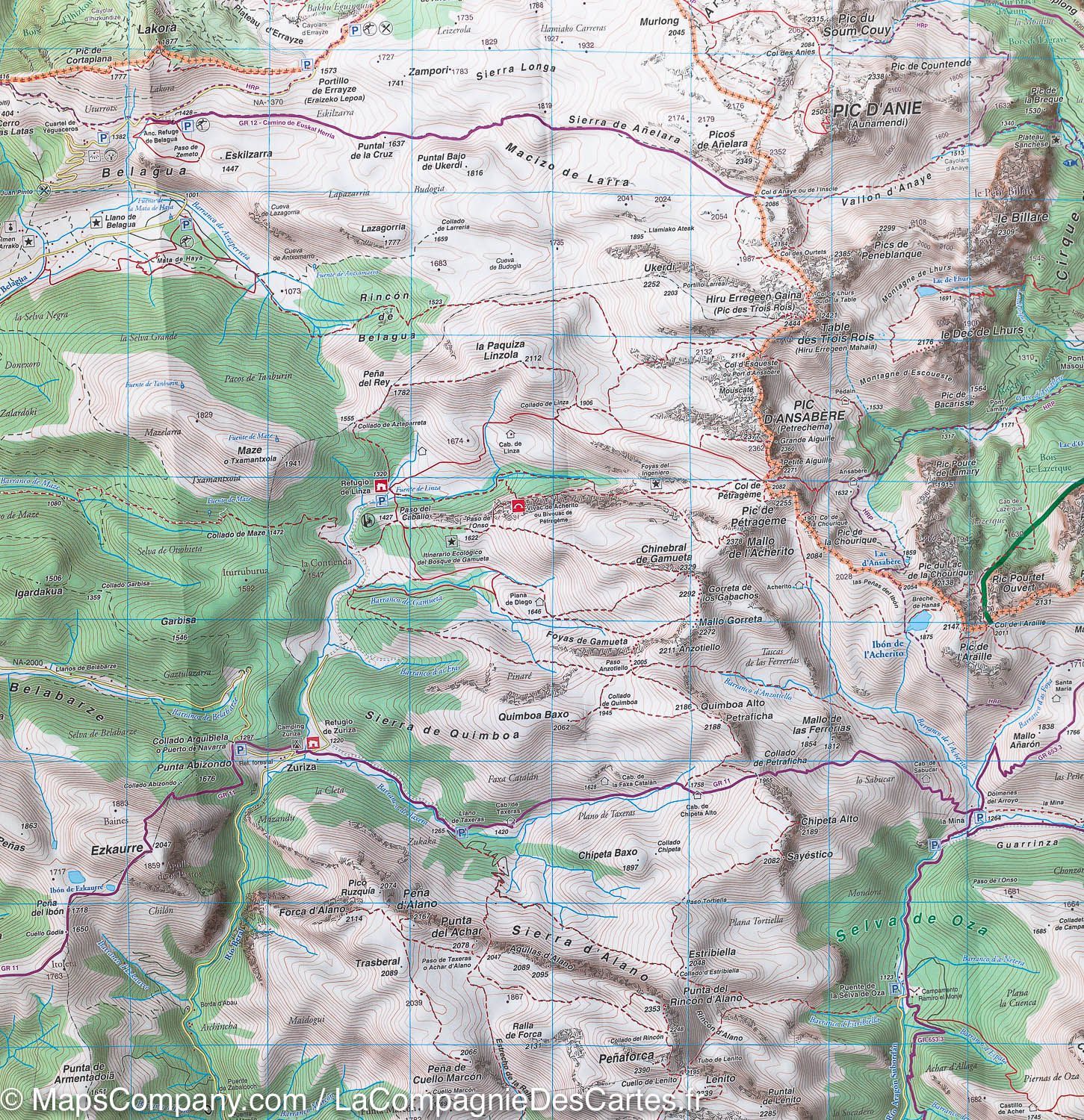 Carte de randonnée n° 3 - Béarn (Pyrénées) | Rando Editions carte de randonnée Rando Editions