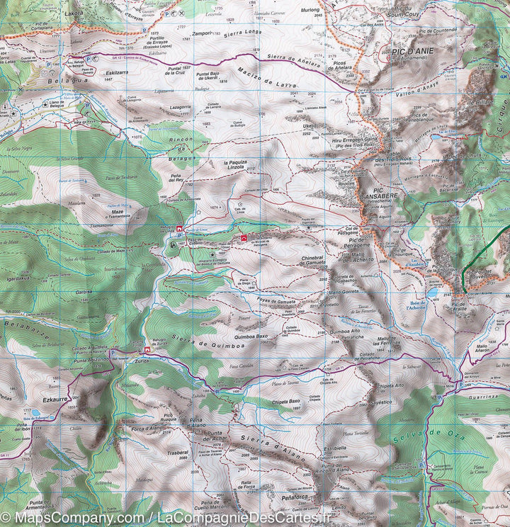 Carte de randonnée du Béarn (Pyrénées), n°3 | Rando Editions - La Compagnie des Cartes