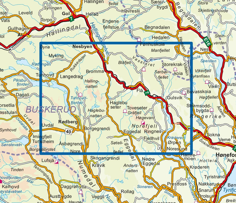Carte de randonnée n° 3014 - Vassfaret-Norefjell (Norvège) | Nordeca - série 3000 carte pliée Nordeca 