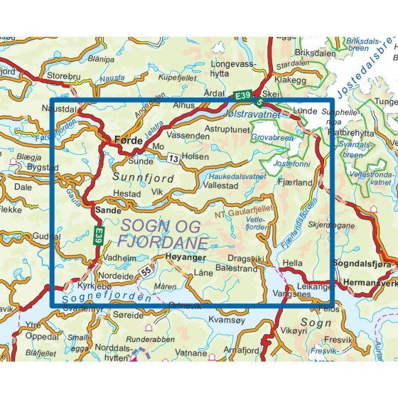 Carte de randonnée n° 3046 - Hovden Sor (Norvège) | Nordeca - série 3000 carte pliée Nordeca 