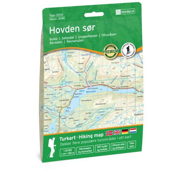 Carte de randonnée n° 3046 - Hovden Sor (Norvège) | Nordeca - série 3000 carte de randonnée Nordeca