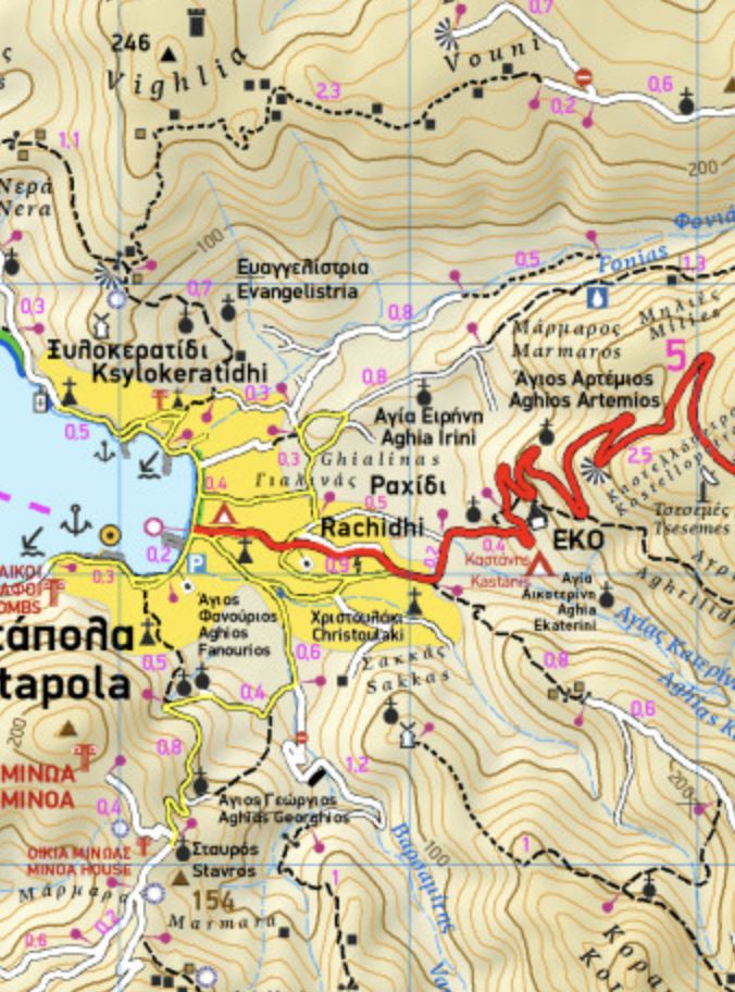 Carte de randonnée n° 314 - Ile d'Amorgos (Grèce) | Terrain Cartography carte de randonnée Terrain Cartography