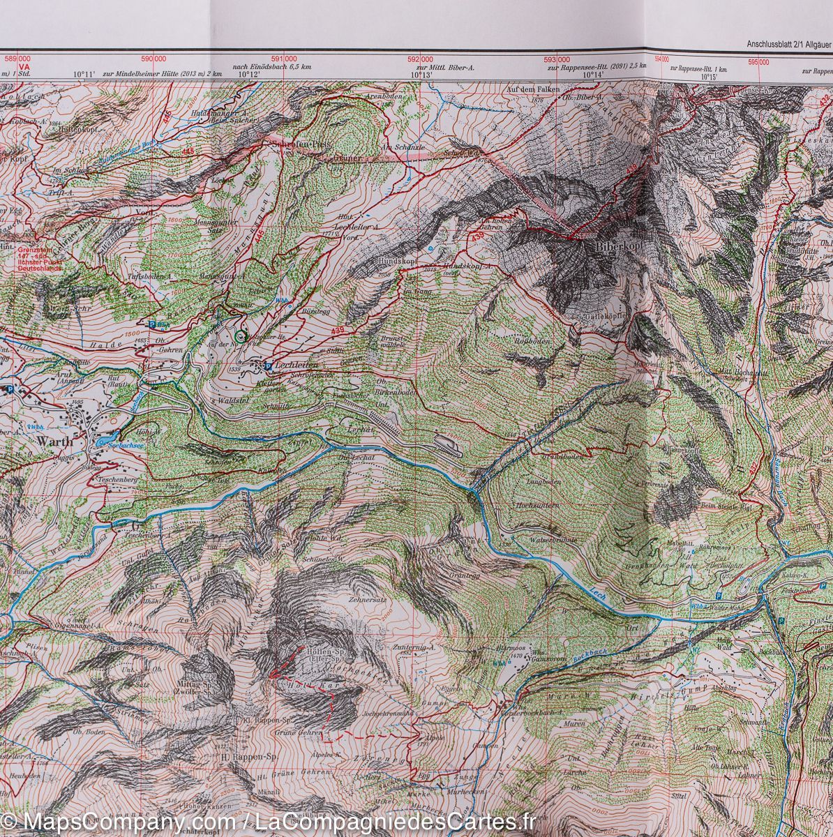 Carte de randonnée n° 3/2 - Alpes de Lechtal - Arlberggebiet (Tyrol autrichien) | Alpenverein carte de randonnée Alpenverein
