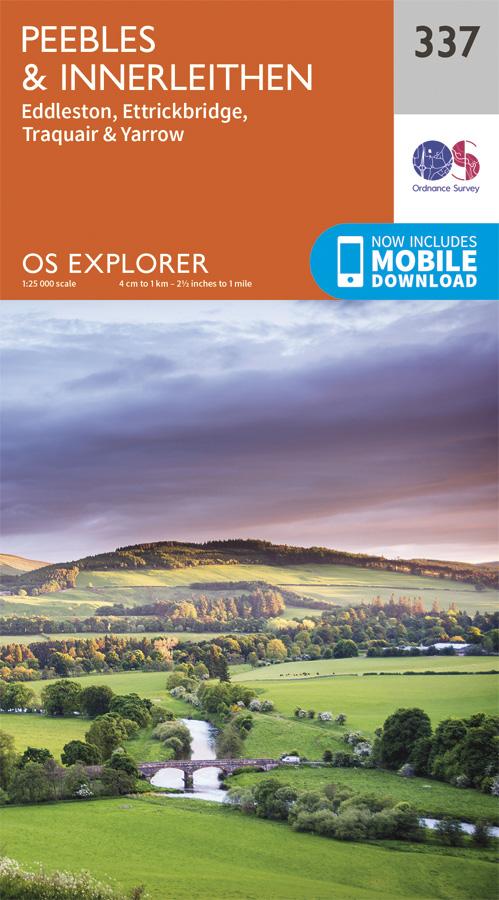 Carte de randonnée n° 337 - Peebles, Interleithen (Grande Bretagne) | Ordnance Survey - Explorer carte pliée Ordnance Survey 