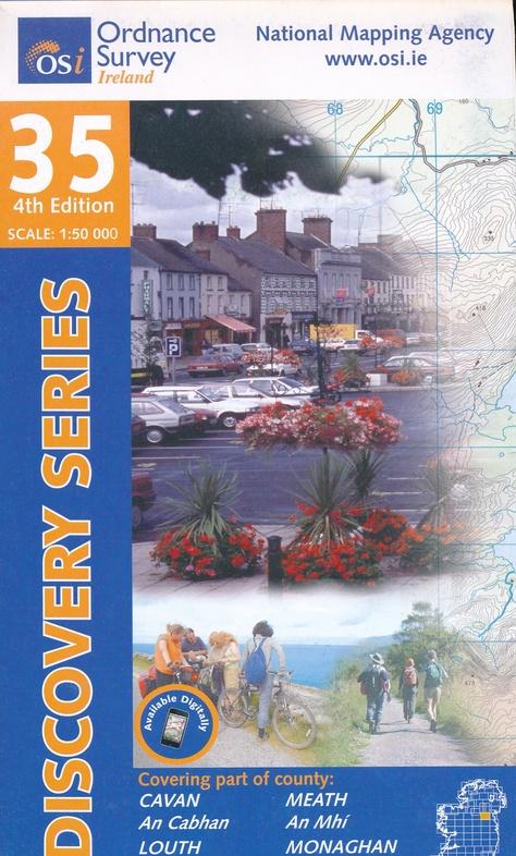 Carte de randonnée n° 35 - Cavan, Louth, Meath, Monaghan (Irlande) | Ordnance Survey - série Discovery carte de randonnée Ordnance Survey Ireland Default Title