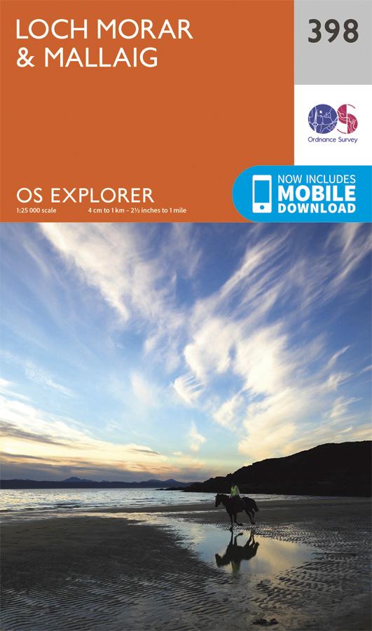Carte de randonnée n° 398 - Loch Morar, Mallaig (Grande Bretagne) | Ordnance Survey - Explorer carte de randonnée Ordnance Survey Papier