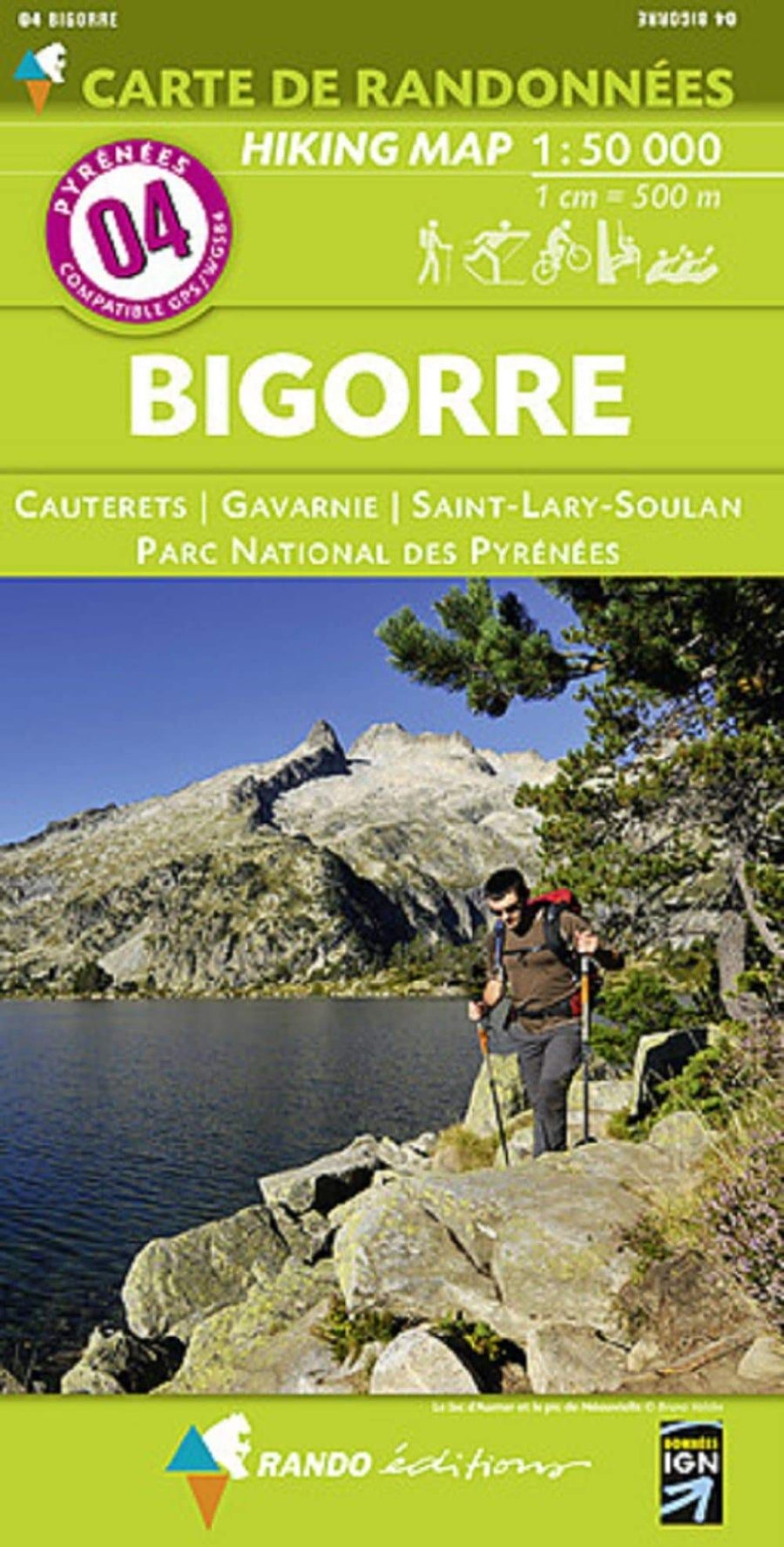Carte de randonnée n° 4 - Bigorre (Pyrénées) | Rando Editions carte pliée Rando Editions 