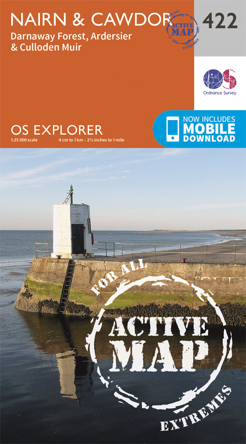 Carte de randonnée n° 422 - Nairn, Cawdor (Grande Bretagne) | Ordnance Survey - Explorer carte de randonnée Ordnance Survey Plastifiée