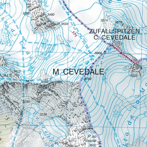 Carte de randonnée n° 45 - Laces, Silandro et Val Martello (Italie) | Tabacco carte de randonnée Tabacco
