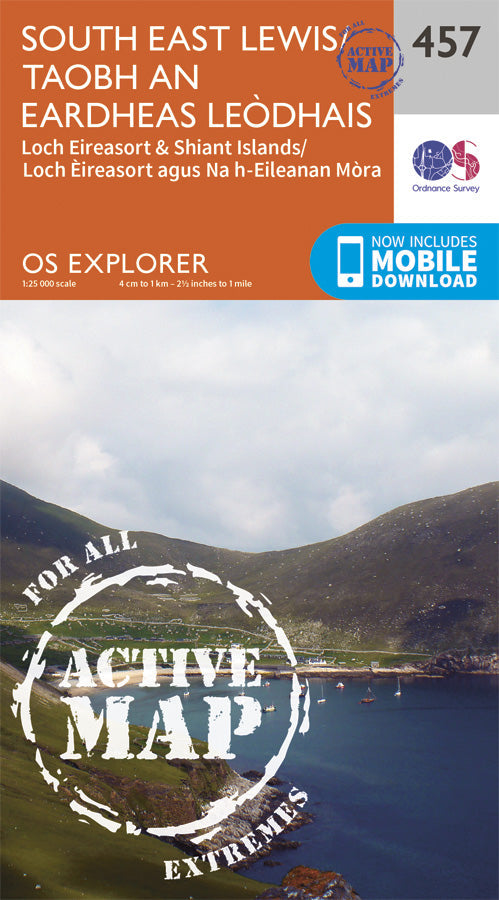 Carte de randonnée n° 457 - South East Lewis (Grande Bretagne) | Ordnance Survey - Explorer carte de randonnée Ordnance Survey Plastifiée