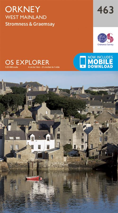 Carte de randonnée n° 463 - Orkney, West Mainland (Grande Bretagne) | Ordnance Survey - Explorer carte pliée Ordnance Survey papier 