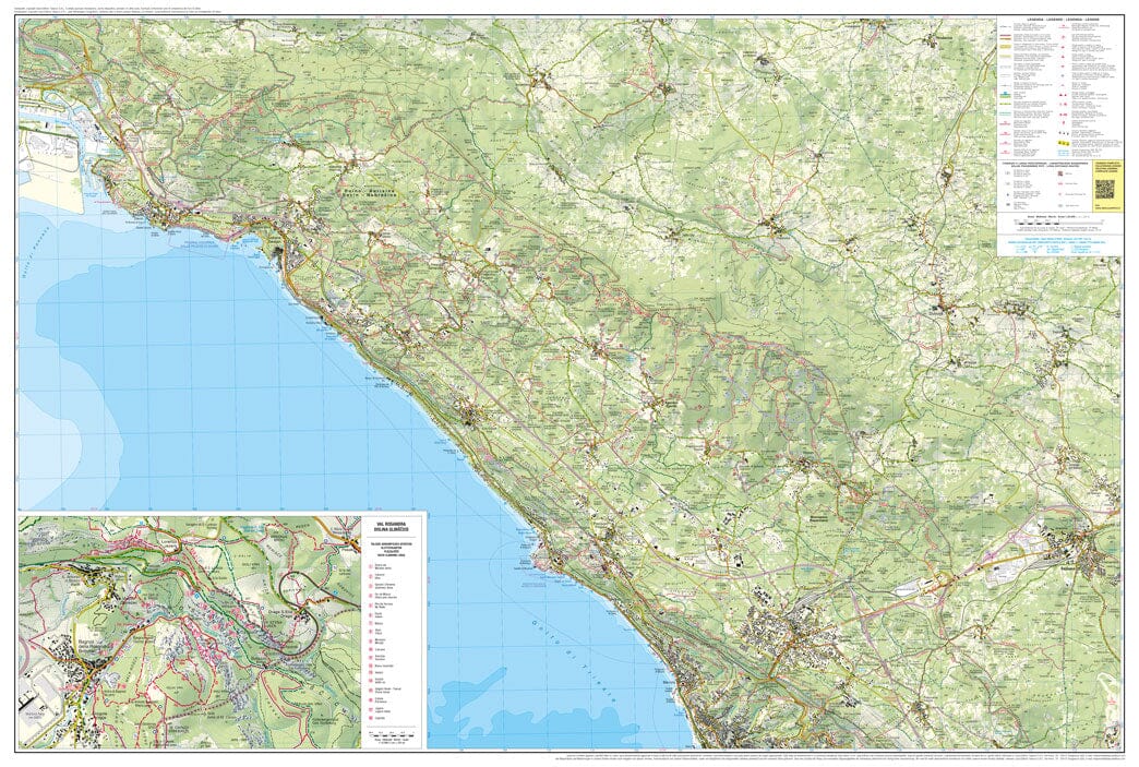 Carte de randonnée n° 47 - Carso Triestino, Kras Škocjanske Jame (Italie) | Tabacco carte de randonnée Tabacco