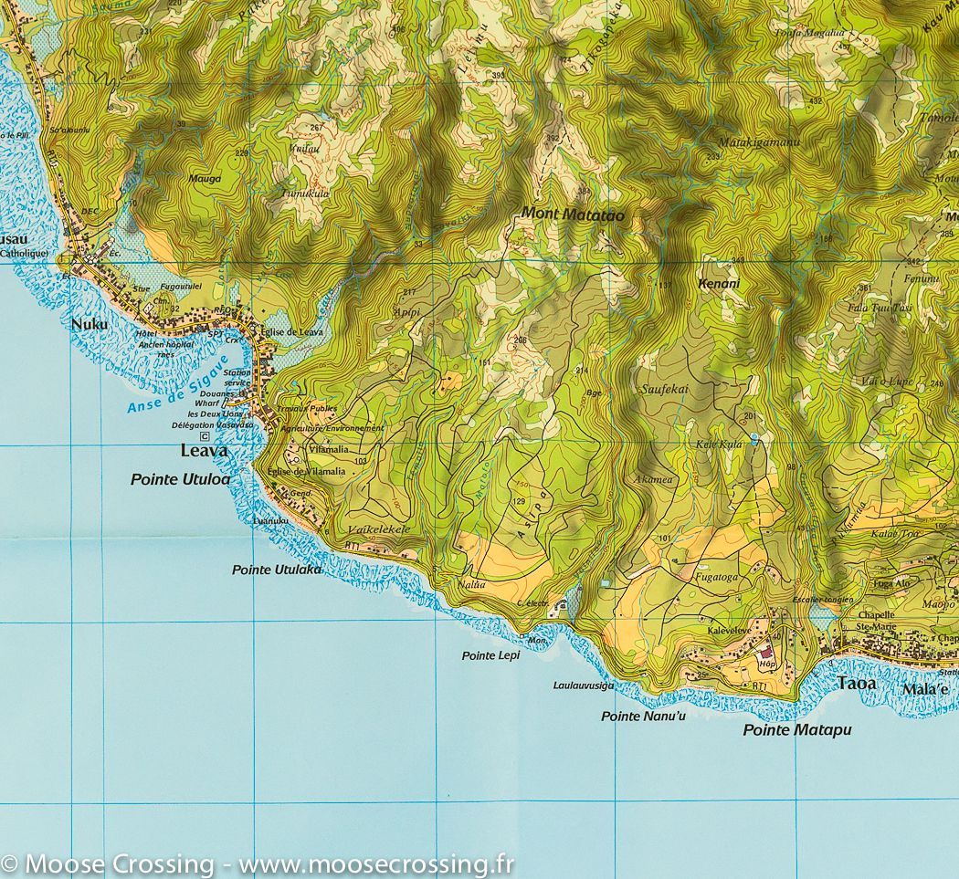 Carte de randonnée n° 4902 - Futuna et Alofi (Polynésie Française) | IGN - Série Bleue carte de randonnée IGN