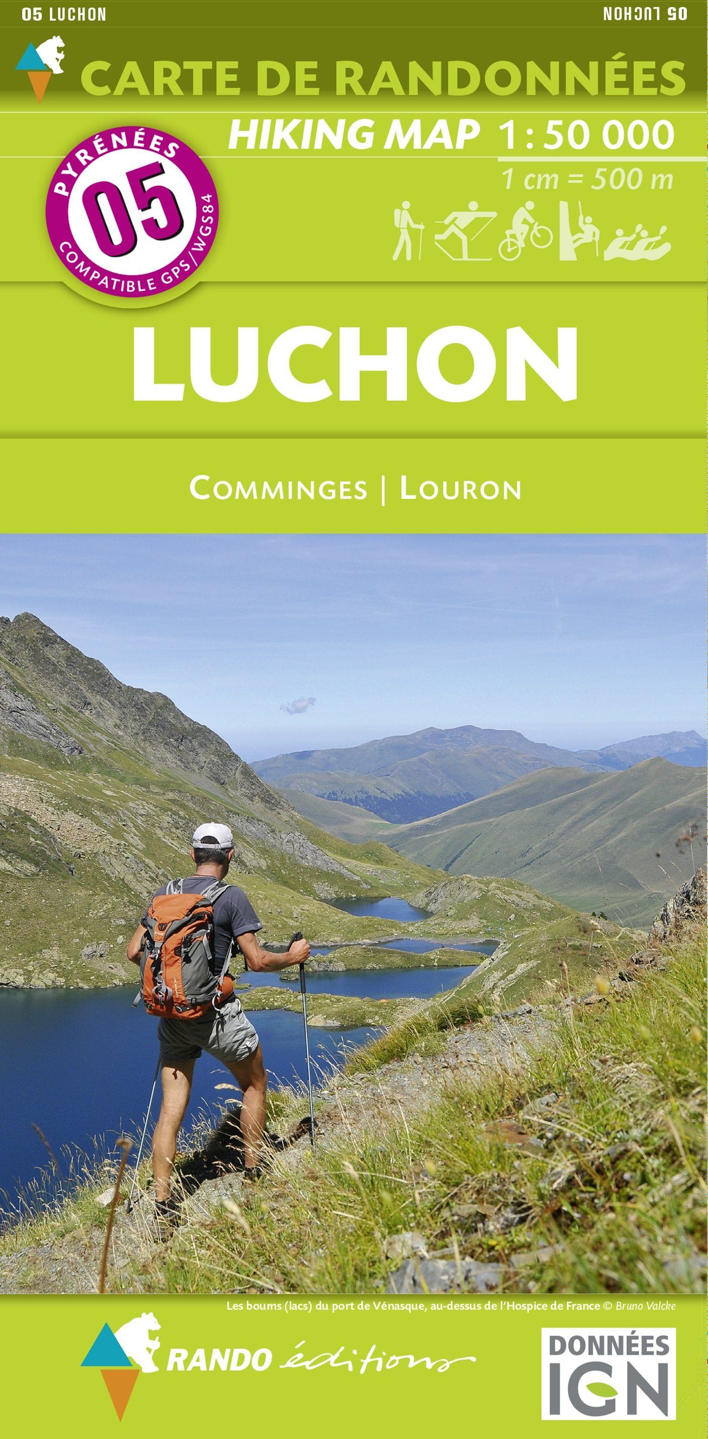 Carte de randonnée n° 5 - Luchon, Comminges, Louron (Pyrénées) | Rando Editions carte de randonnée Rando Editions