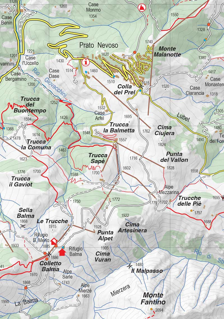 Carte de randonnée n° 50-04 - Val Vermenagna, Valle Pesio, Cuneo, Valli Monregalesi | Fraternali - 1/50 000 carte pliée Fraternali 