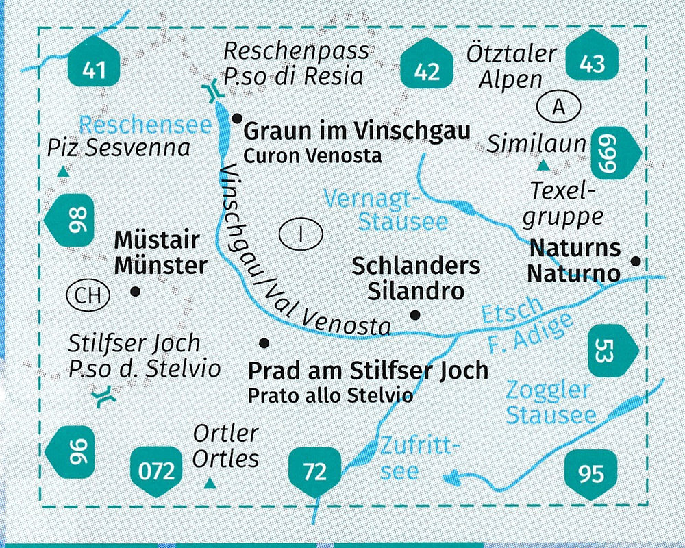 Carte de randonnée n° 52 - Val Venosta (Italie) | Kompass carte pliée Kompass 