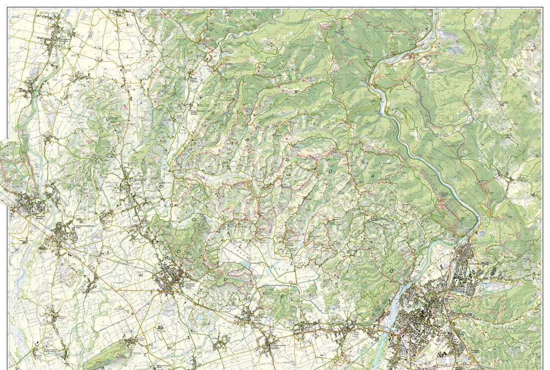 Carte de randonnée n° 54 - Collio, Gorizia, Carso Isontino Brda, Nova Gorica (Italie) | Tabacco carte de randonnée Tabacco