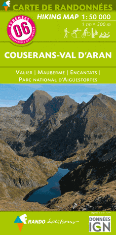 Carte de randonnée n° 6 - Couserans & Val d'Aran (Pyrénées) | Rando Editions carte de randonnée Rando Editions