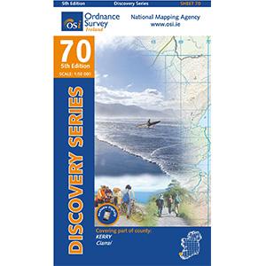 Carte de randonnée n° 70 - Kerry (Dingle) (Irlande) | Ordnance Survey - série Discovery carte pliée Ordnance Survey Ireland 