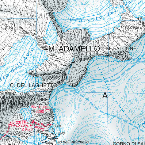Carte de randonnée n° 79 - Alta Val Camonica, Edolo, Adamello | Tabacco carte pliée Tabacco 