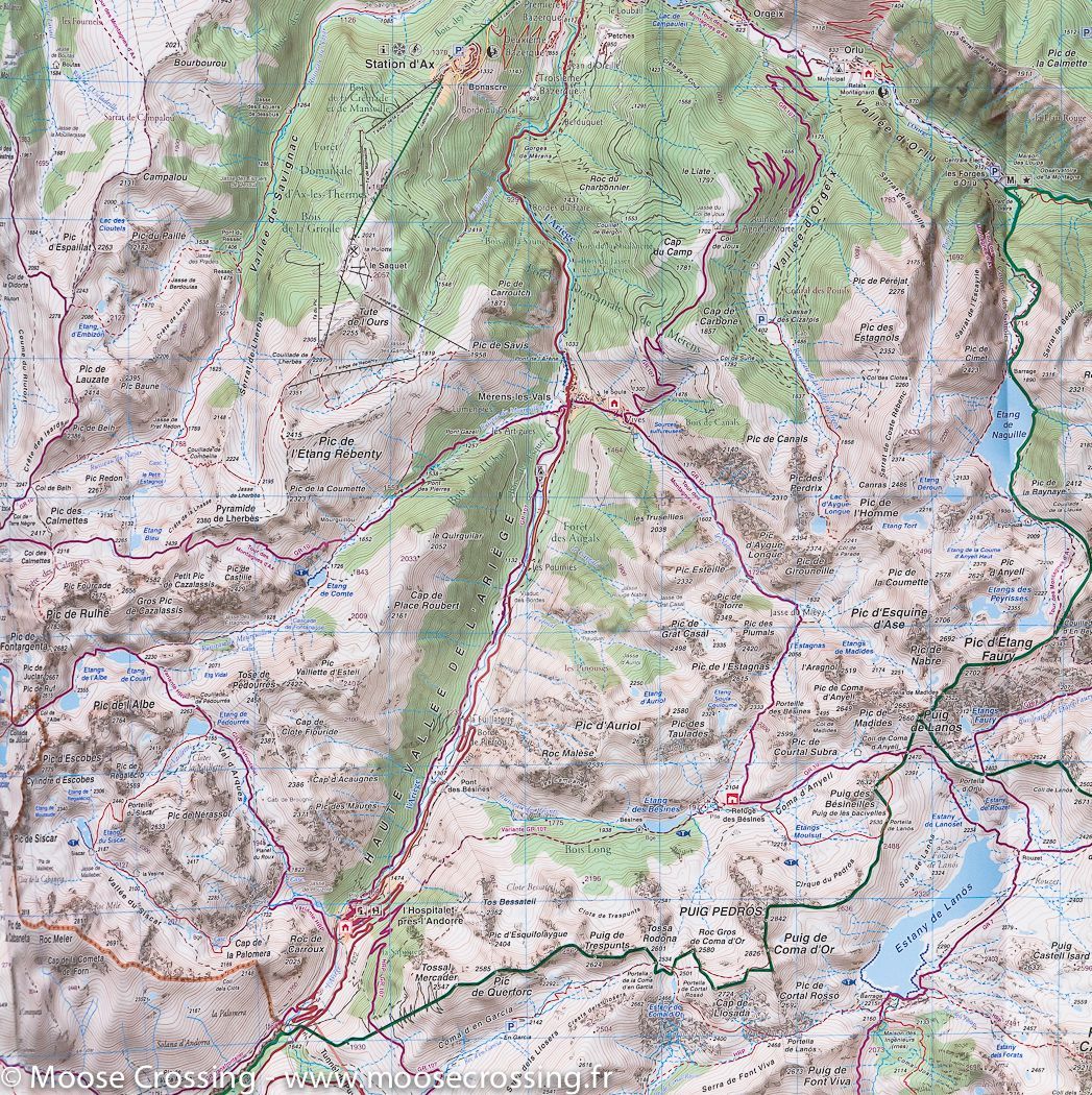 Carte de randonnée n° 8 - Cerdagne et Capcir (Pyrénées Catalanes) | Rando Editions carte de randonnée Rando Editions
